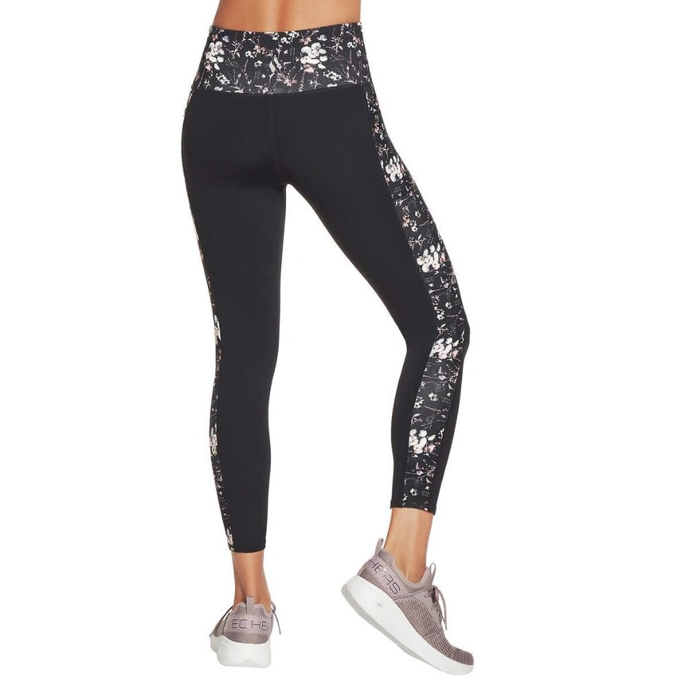 Skechers Ladies' Gowalk High Waist 7/8 Tight (Ink Floral, X-Small) - Picture 5 of 5